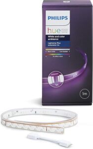 Tira LED Philips Hue Lightstrip Plus para control de iluminación inteligente con Alexa