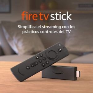 Fire TV Stick, dispositivo de streaming con resolución Full HD, control por voz con Alexa, acceso a Netflix, Prime Video, Disney+ y más, compatibilidad con Dolby Audio y Wi-Fi de alto rendimiento para una experiencia de entretenimiento fluida y envolvente